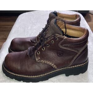 ARIAT Canyon Lace Up Western Boots Brown Leather Women's Size 9 B 10001254